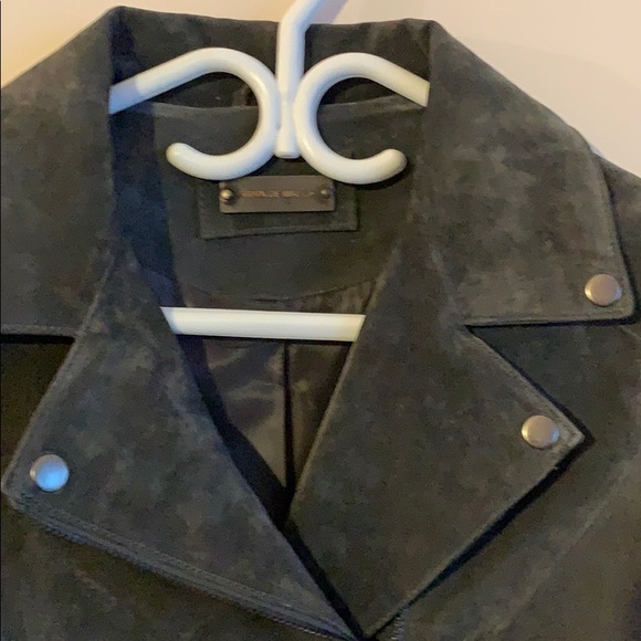 Suede leather coat, NWOT - Picture 2 of 9